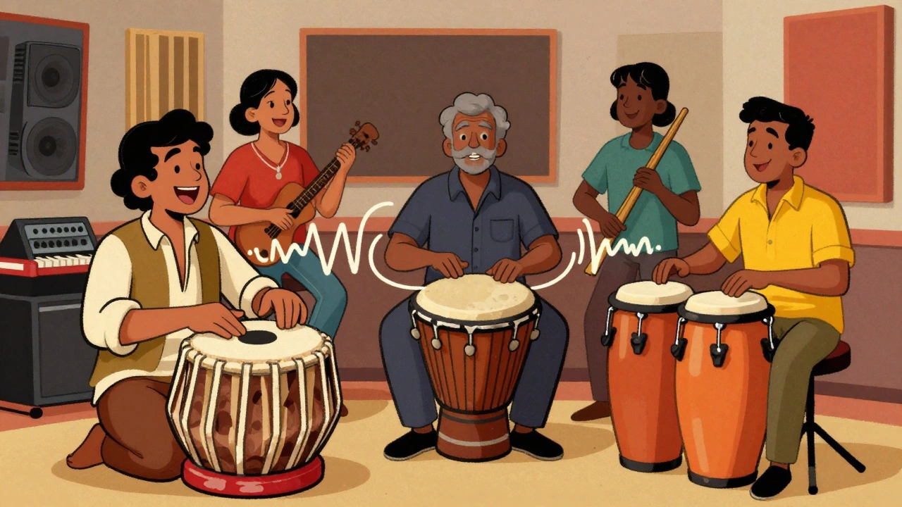 World Music Fusion: Indian, African, and Latin Collaborations