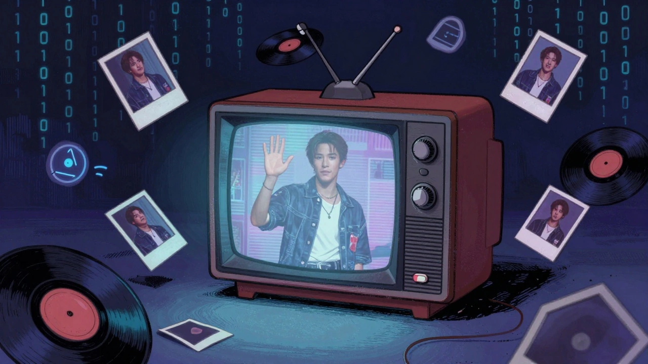 A sad TV set saying goodbye as memories fade into digital void.