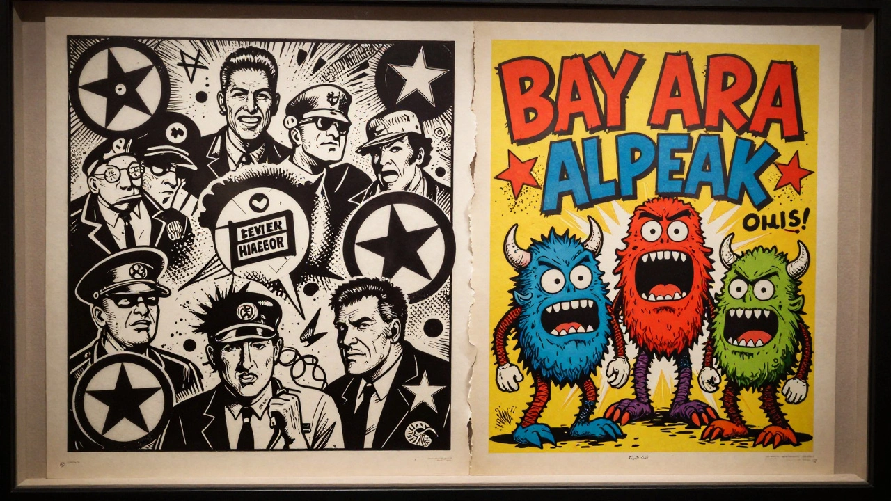 Comparison of UK anarcho-punk and US West Coast punk flyer styles.