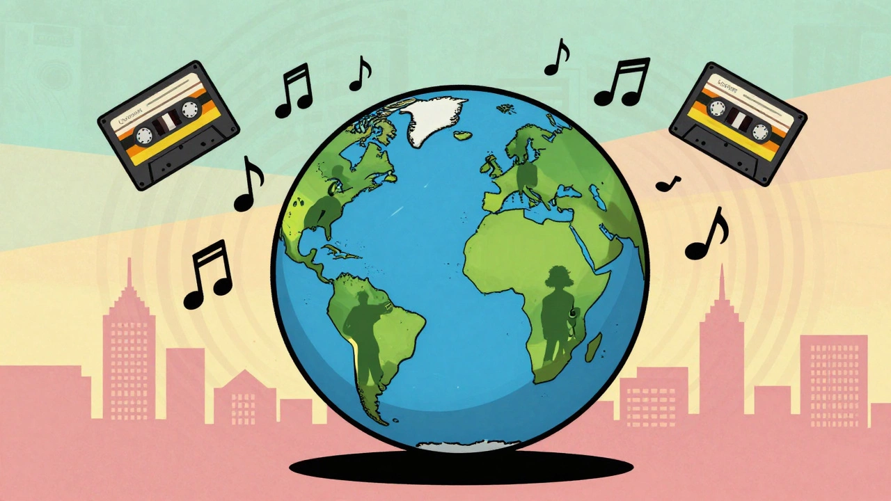 Global spread of 90s dancehall music worldwide