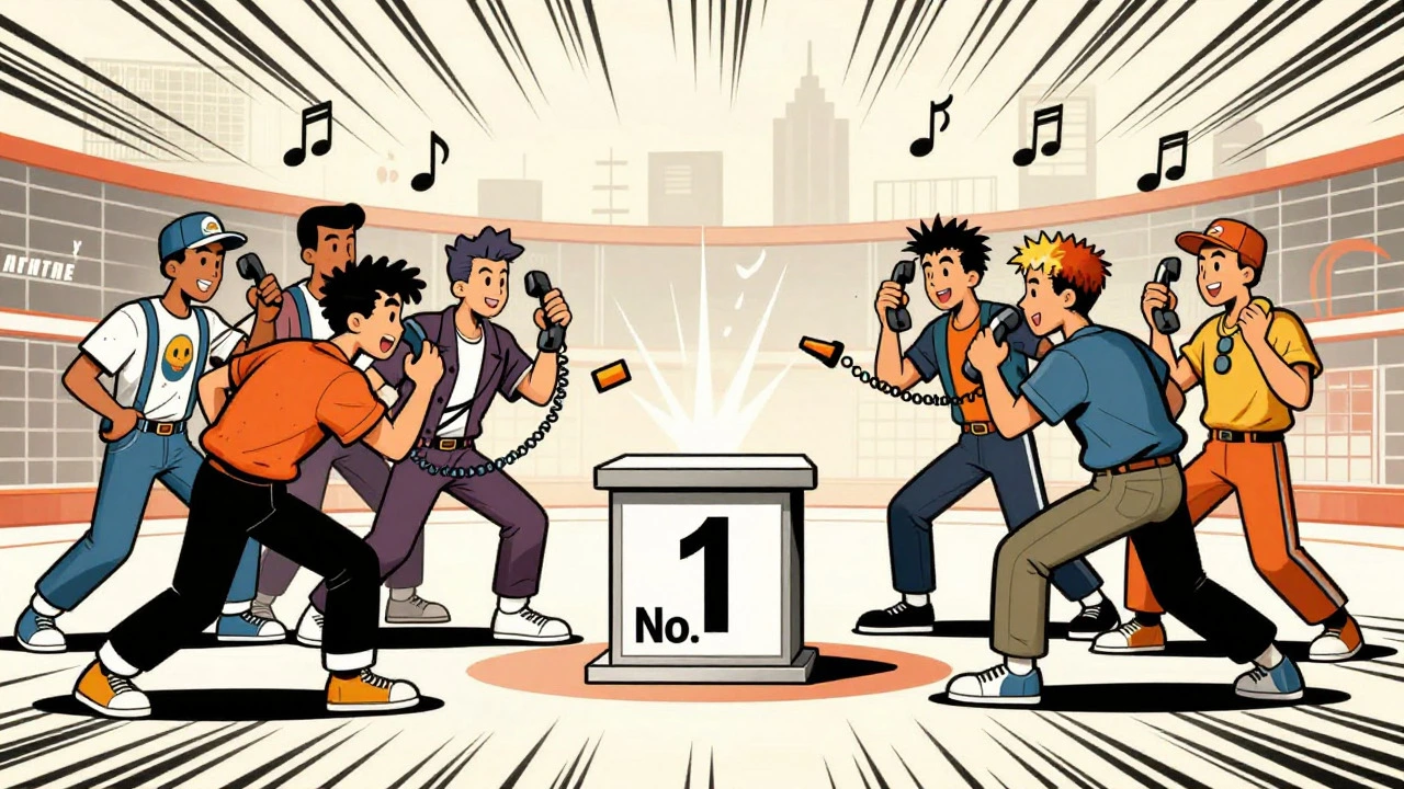 Cartoon fans battling for top spot on music chart