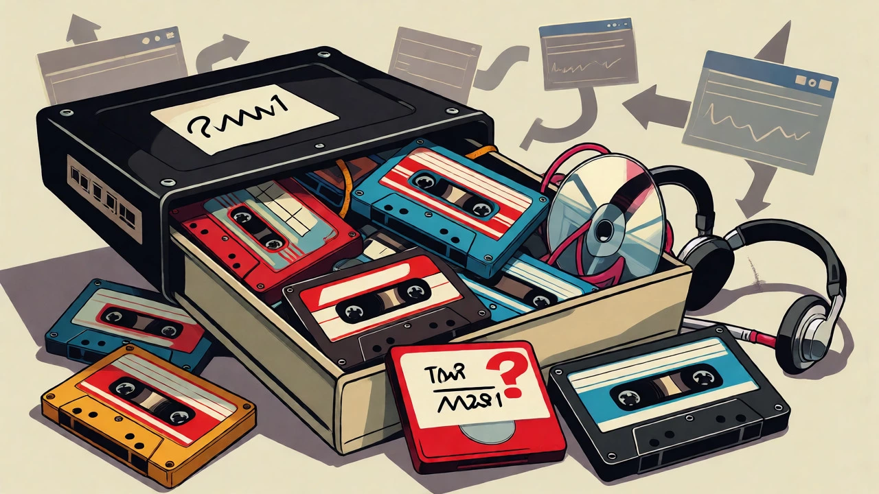 Chaotic pile of mislabeled digital music files