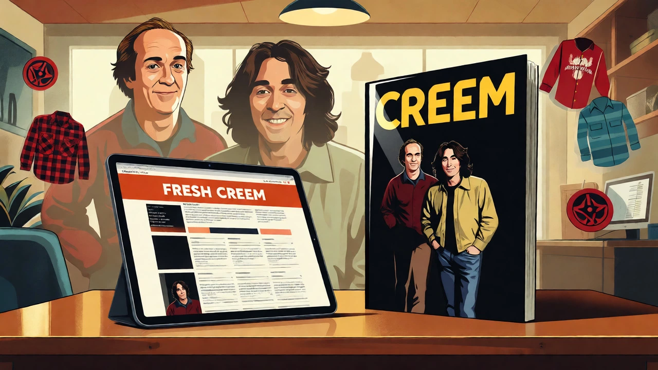 Illustration blending modern CREEM magazine with ghostly vintage critics