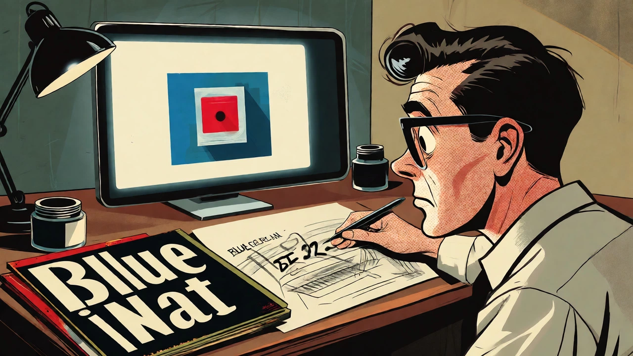 Retro illustration comparing vinyl record design with digital thumbnail constraints